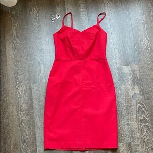 Banana Republic Striking Red Midi Dress